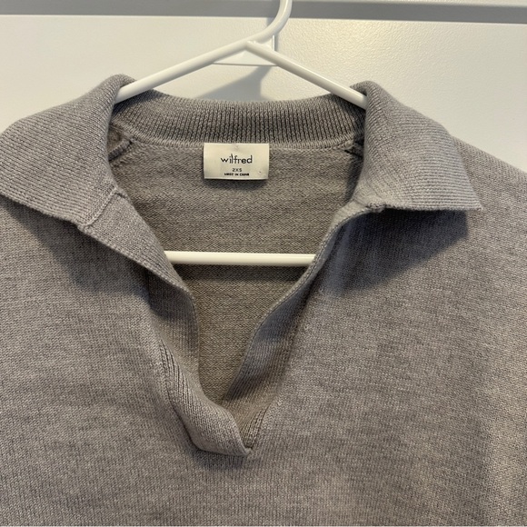 Aritzia Wilfred Clara Waist Sweater Grey Size XXS Women’s - Picture 2 of 7